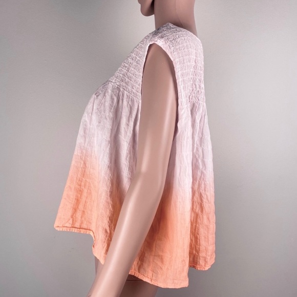 NEW FREE PEOPLE OMBRÉ SLEEVELESS BLOUSE - Picture 6 of 9
